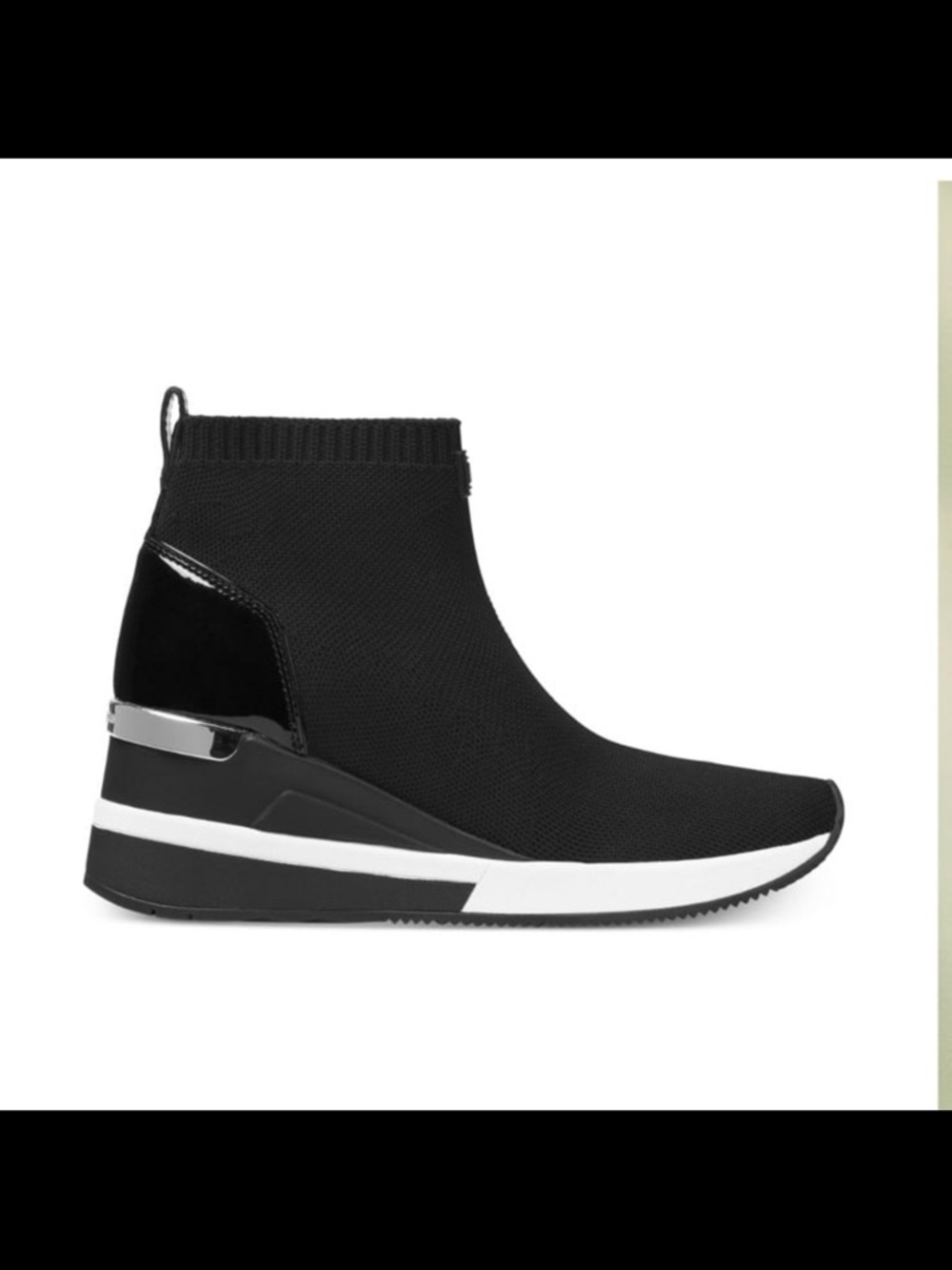 Michael Kors women’s Skyler wedge bootie socks sneakers size 11 - Picture 2 of 14